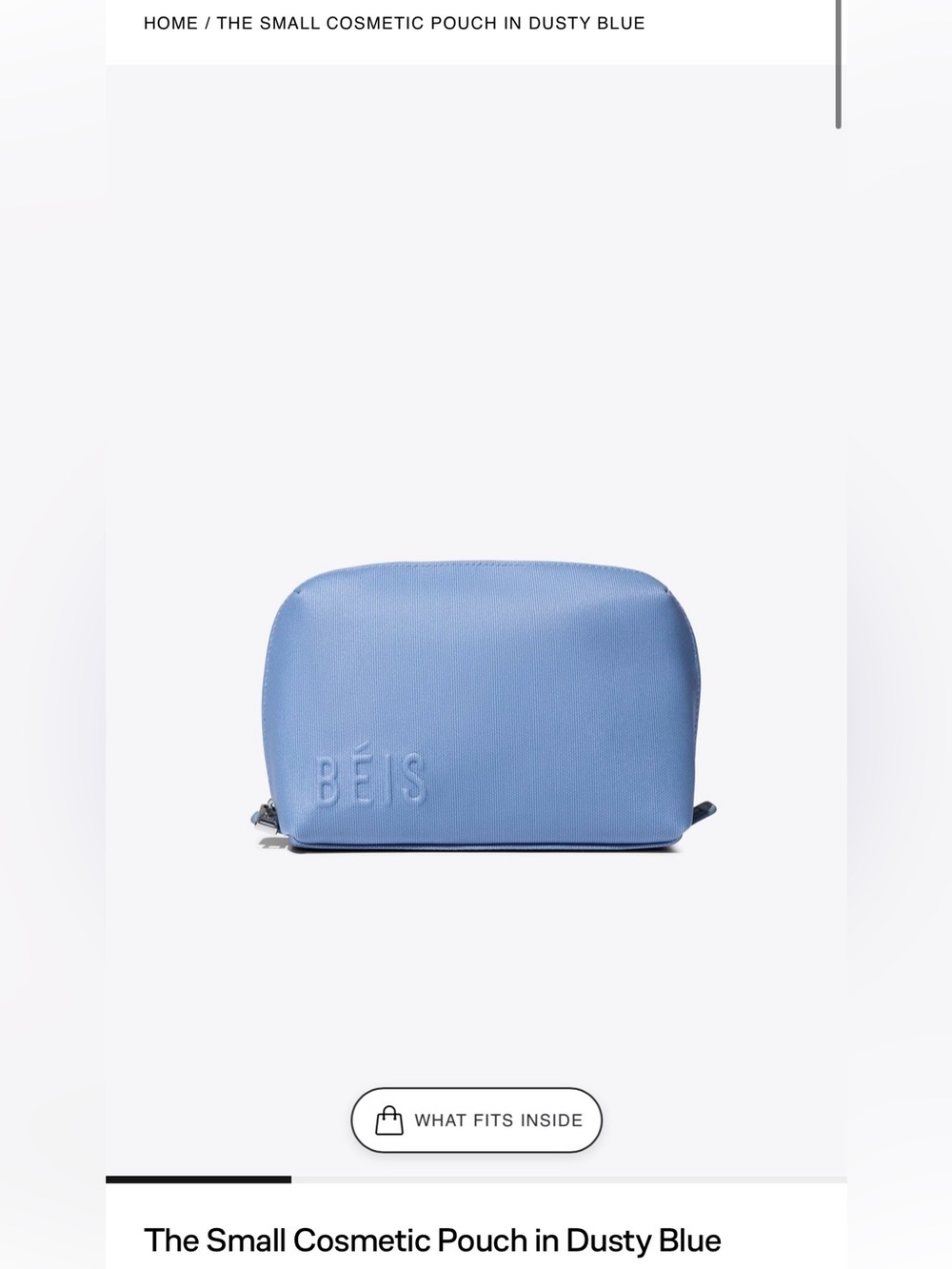 Beis small cosmetic pouch